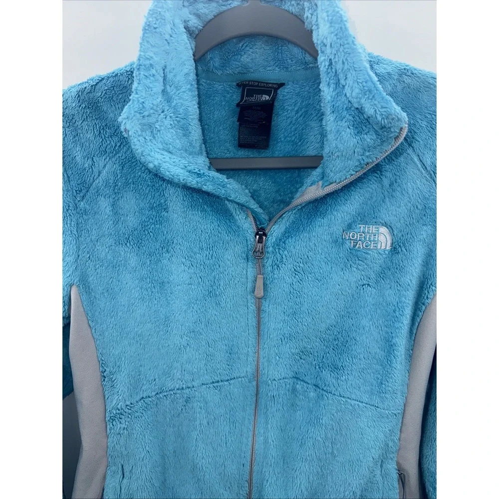North Face Womens Jacket Medium Long Sleeve Full Zip Pockets Blue Lightweight - Picture 3 of 6